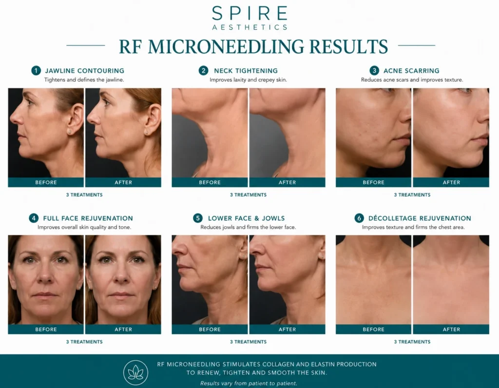 RF Microneedling Skin tightening Hayes results